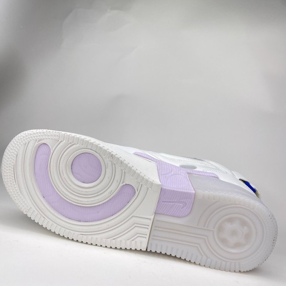 Nike Mens Air Force 1 Mid React Summit White Icy Shoes Size 10.5 DQ1872-101 - Picture 4 of 9